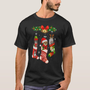 Camiseta Gatos en Navidades se burlan de Navidad pijama por