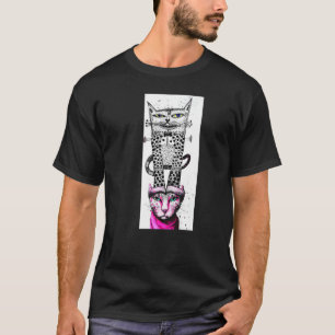 Camiseta gatos en pose juguetona gatito miau gatito gatos