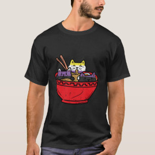 Camiseta Gatos En Ramen Anime Food Lgbtq Gen Bandera No Bin