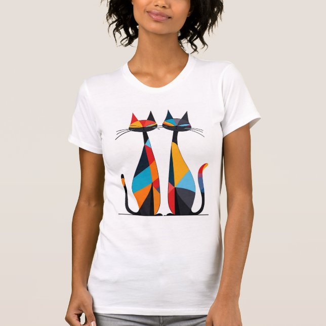 Camiseta Gatos enamorados (Anverso)