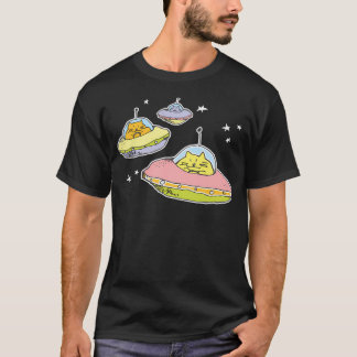 Camiseta Gatos espaciales en el espacio Transazul