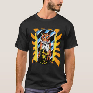Camiseta Gatos Espejo Tigre