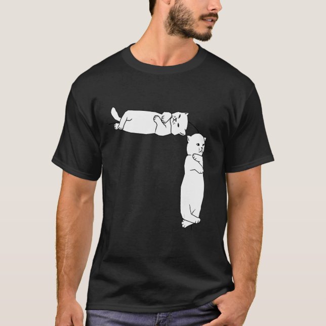 Camiseta Gatos esperando disculparse (Anverso)