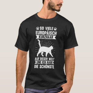 Camiseta Gatos Europeo de Pelo Corto