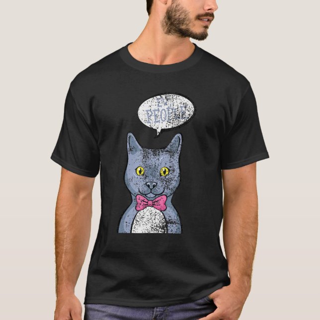 Camiseta Gatos Ew People presentan sarcásticamente al propi (Anverso)