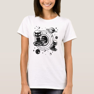 Camiseta Gatos extranjeros gatos Ufo Espacio Mascotas de ga
