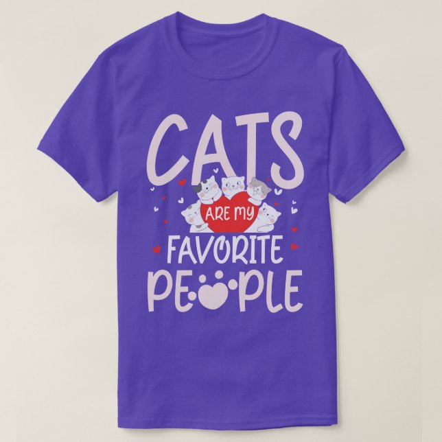 Camiseta Gatos favoritos (Diseño del anverso)