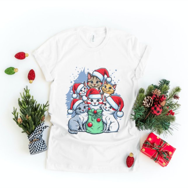 Camiseta Gatos Feliz Navidad, Meowy Navidades, regalo graci (Subido por el creador)