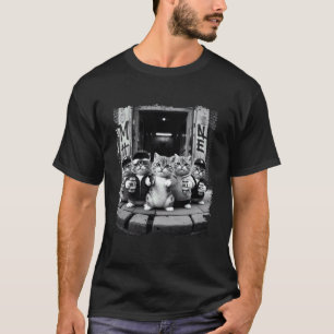 Camiseta Gatos gánster divertidos hombres mujeres amante ga