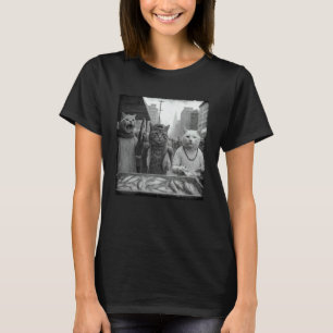 Camiseta Gatos gánster vendiendo pescado Meme de gato diver
