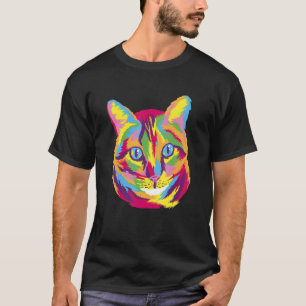 Camiseta Gatos Gatito Lindo Para Gatito Arte Colorido