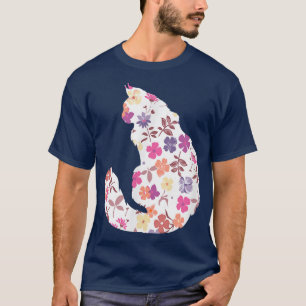Camiseta Gatos gatos dueños gatitos Flores animales - Flor 