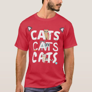 Camiseta Gatos Gatos Gatos Gatos 5