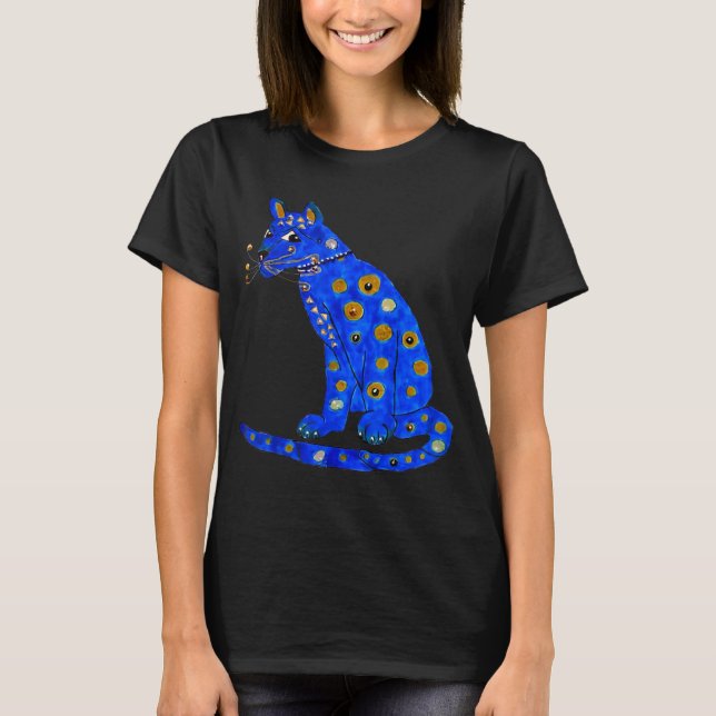 Camiseta Gatos gatos gatos gatos azul feos y adultos (Anverso)