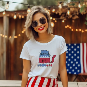 Camiseta Gatos gatos gatos para Kamala Harris votando 2024