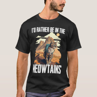 Camiseta Gatos Geniales De Senderismo Para Hombres Mujeres