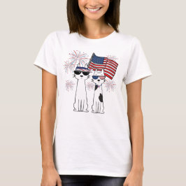 Camiseta Gatos geniales patrióticos