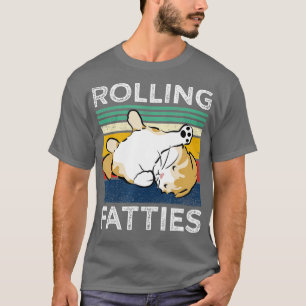 Camiseta gatos gordos rodante gato estilo perezoso gatos ga