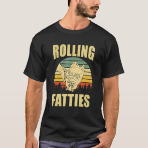 Camiseta Gatos gordos rodantes vintage