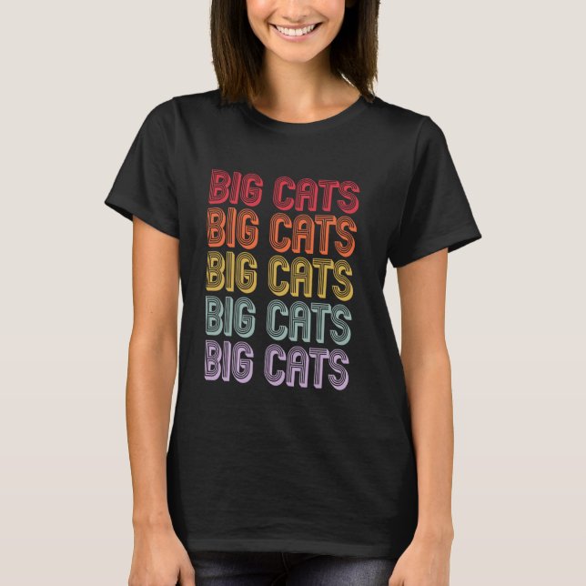 Camiseta Gatos Grandes (Anverso)