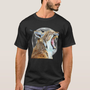 Camiseta Gatos Grandes Linces Felino Gato  Pintura al óleo 