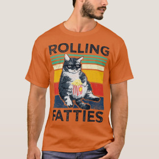 Camiseta gatos grasos rodante gato estilo Lazy gatos gato t