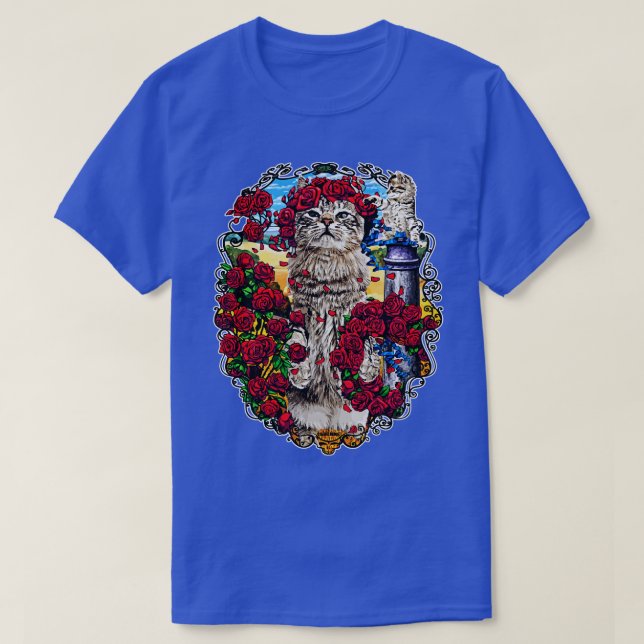 Camiseta Gatos gratos (Diseño del anverso)