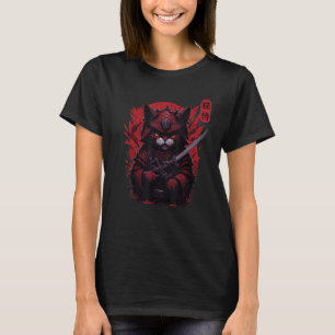 Camiseta gatos guerreros Ninja japonés Samurai gato ? ?