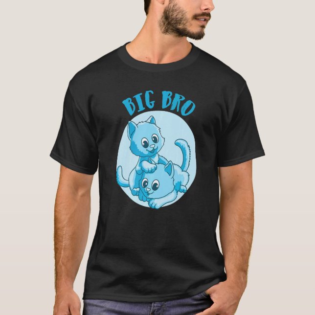 Camiseta Gatos Hermano Mayor Premium (Anverso)