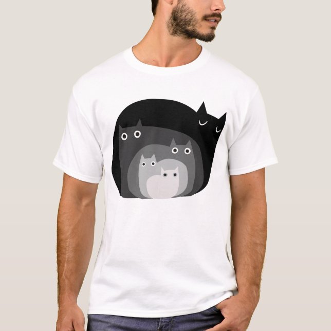 Camiseta Gatos heterosexuales Graciosos Regalos De Gatos Ne (Anverso)