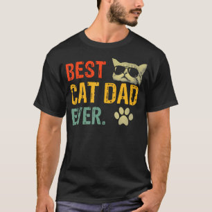 Camiseta Gatos Hombres Mejor Padre Gato De Siempre Divertid