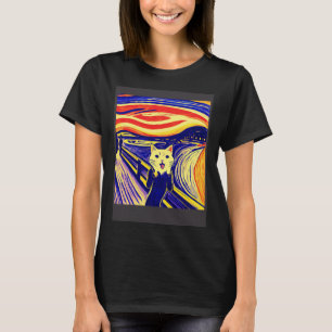 Camiseta Gatos impresionistas gritando impresionismo gatos