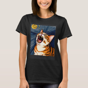 Camiseta Gatos impresionistas gritando impresionismo gatos 
