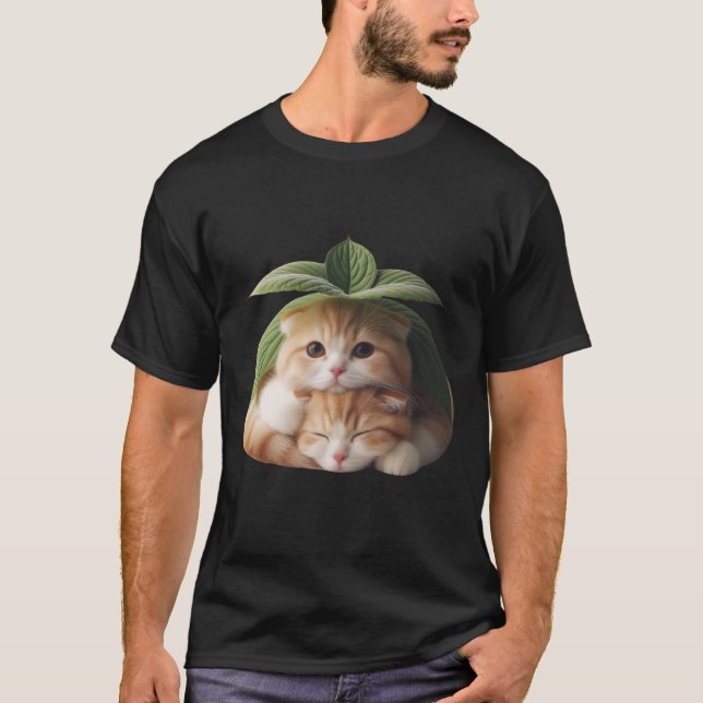 Camiseta gatos interiores (Anverso)