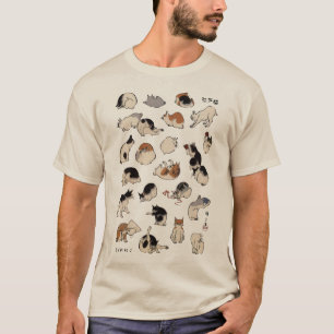 Camiseta Gatos japoneses, Hiroshige, Ukiyo-e