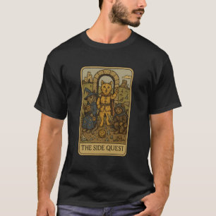 Camiseta Gatos Jugadores de RPG Divertido Tarot de Misión S