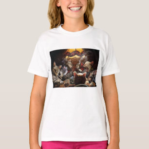 Camiseta Gatos jugando al póquer