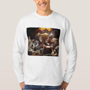 Camiseta Gatos jugando al póquer