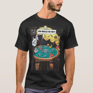 Camiseta Gatos jugando al póquer
