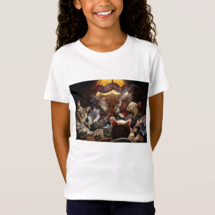 Camiseta Gatos jugando al póquer