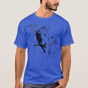Camiseta Gatos jugando básquetbol