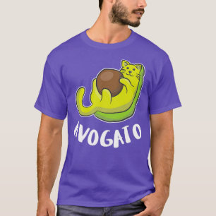 Camiseta Gatos Jugando Gato Aguacate Lover Avogato Cumpleañ