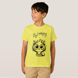 Camiseta Gatos Kawaii Felices Niños