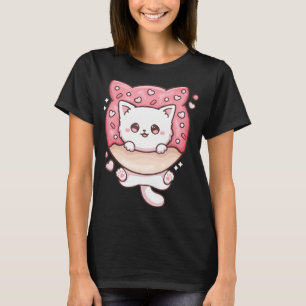 Camiseta Gatos kawaii guisados no hacen gatos graciosos a A