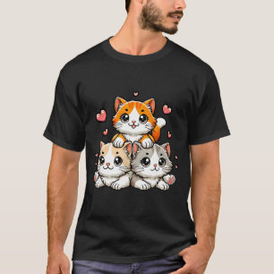Camiseta Gatos kawaii lindos neko gatito divertido regalo p