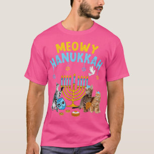 Camiseta Gatos Kitten Cute Hanukkah Meowy Hanukkah Pajamas