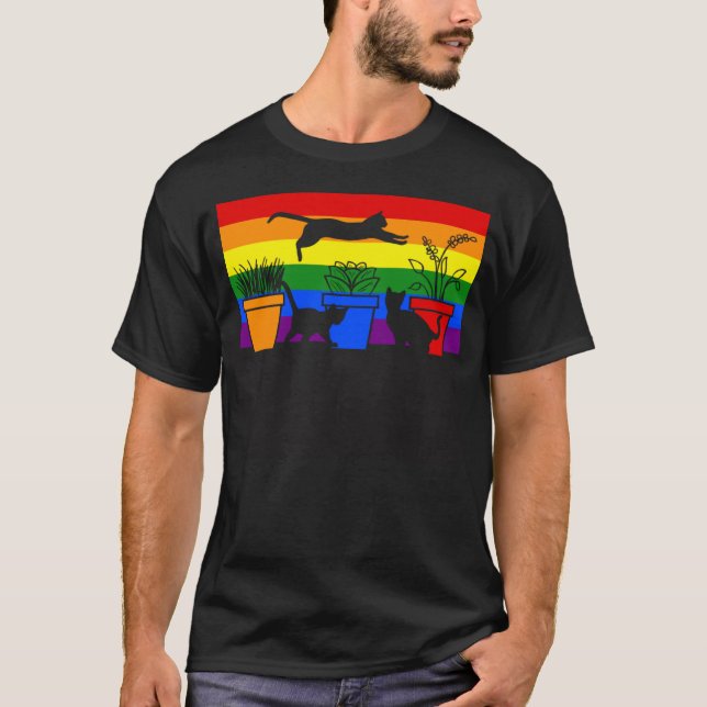 Camiseta Gatos Lgbt  1 (Anverso)