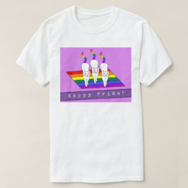 Camiseta Gatos LGBT Feliz Orgullo Con Bandera de Arcoíris