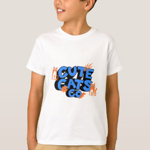 Camiseta Gatos Lindos Arte Feliz y Divertido