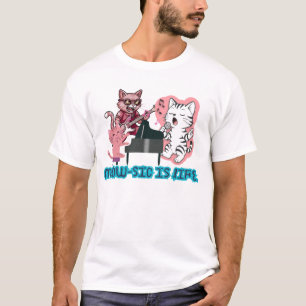 Camiseta Gatos Lindos en una Fiesta